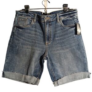KUT FROM THE KLOTH High Rise Sophie Bermuda Jean Shorts SZ 10